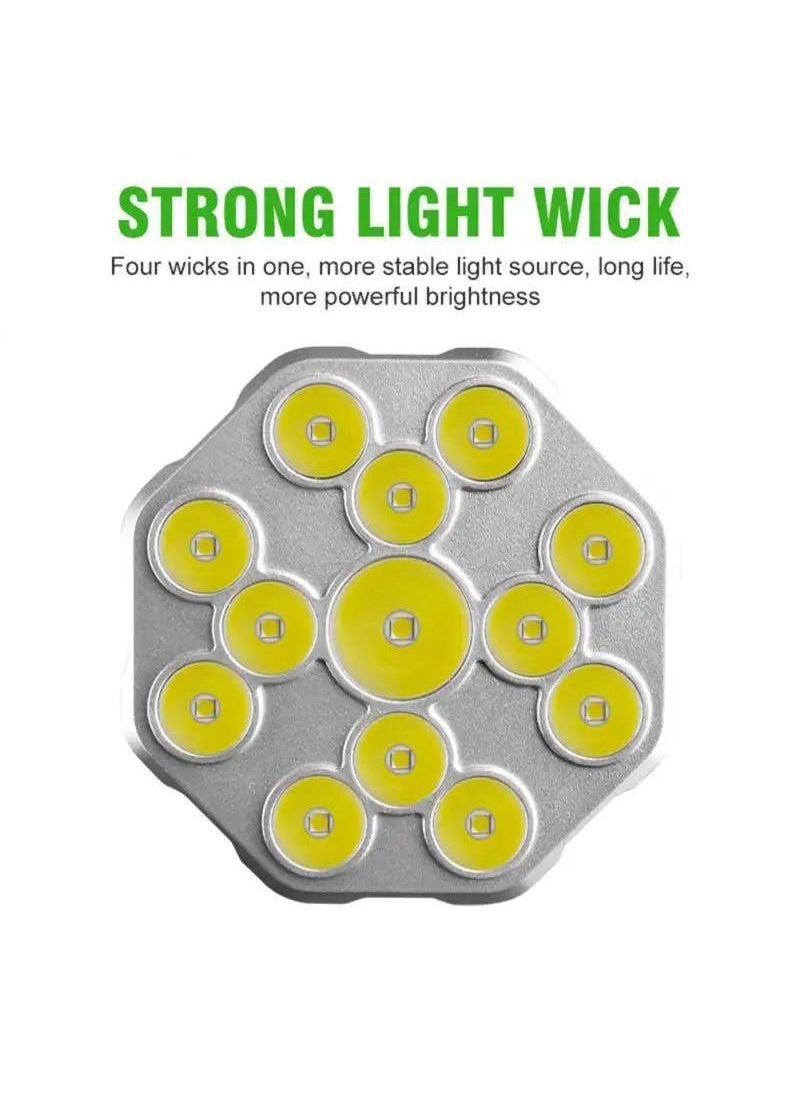 Generic - High Lumens Rechargeable LED Flashlights Super Bright Flashlight 5 Modes Waterproof Tactical Flashlights For Emergency Camping - Image 1