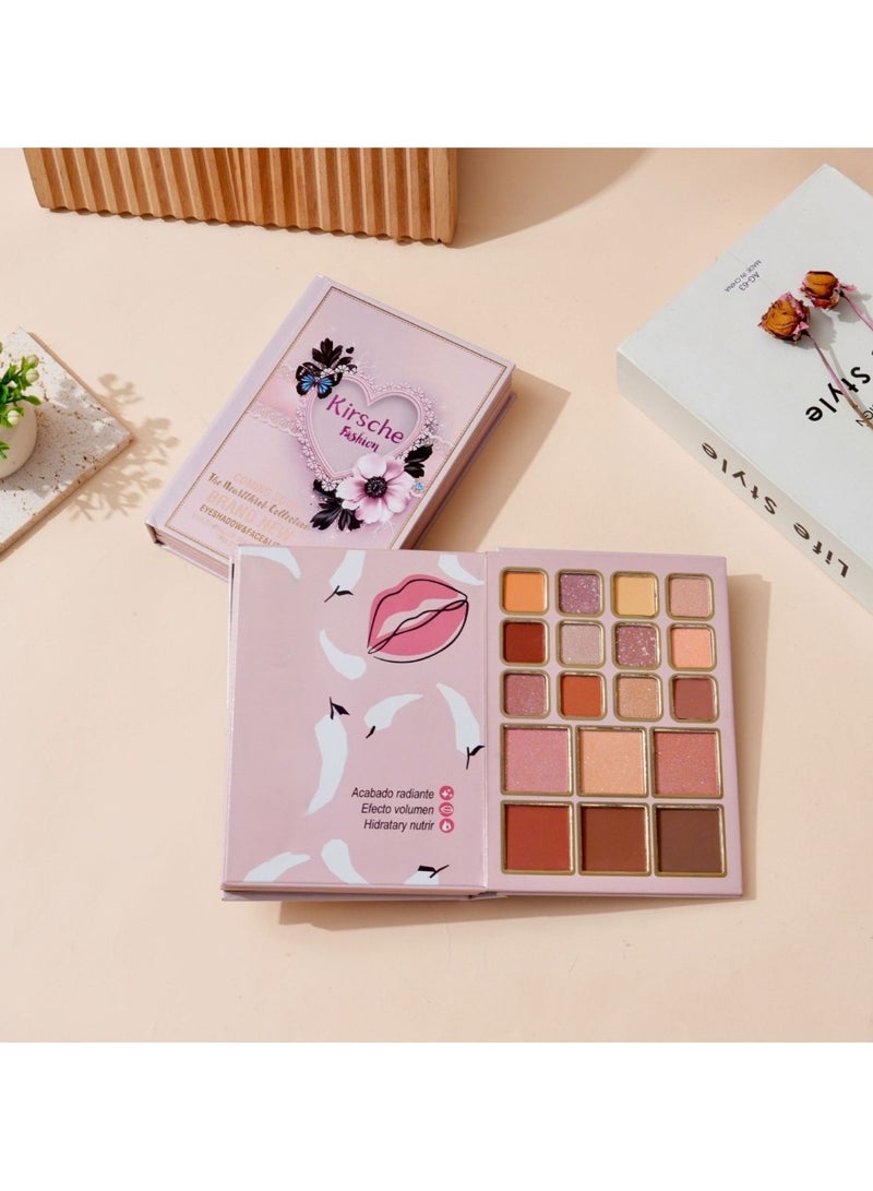 Huitich All-in-One Makeup Book Palette Eyeshadow, Blush & Lip Colors Set - Image 2
