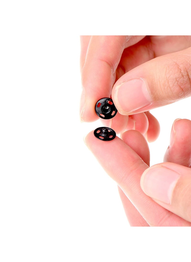 Dreamlover Dreamlover 10mm Black Snap Button Fastener Sew on Snap Buttons Press Button for Sewing Clothing Art and Crafts Spring Press Studs Popper Button Rust Proof (Pack of 50 Snap Buttons)  - Image 3