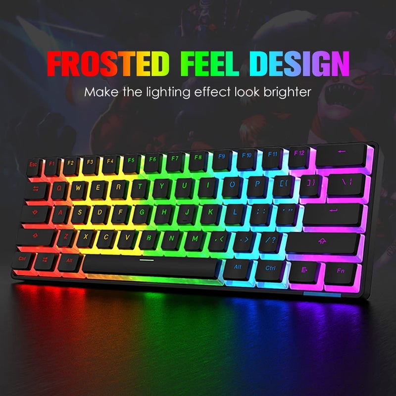 ETZIN Pudding Keycaps Set PBT Double Shot OEM Profile for Gaming Mechanical Keyboard MX Switches Universal Compatiability for 61 87TKL 104 108 Keyboard (Only Keycaps), (Black) - Image 3