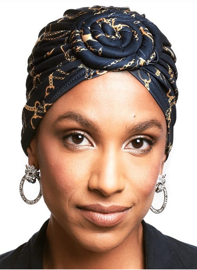 Olivia Sylx African Head Wrap - Pretied Turban Headwraps for Women - Stylish & Comfortable Fashion Hair Wrap, Scarf, Head Tie  - Image 1