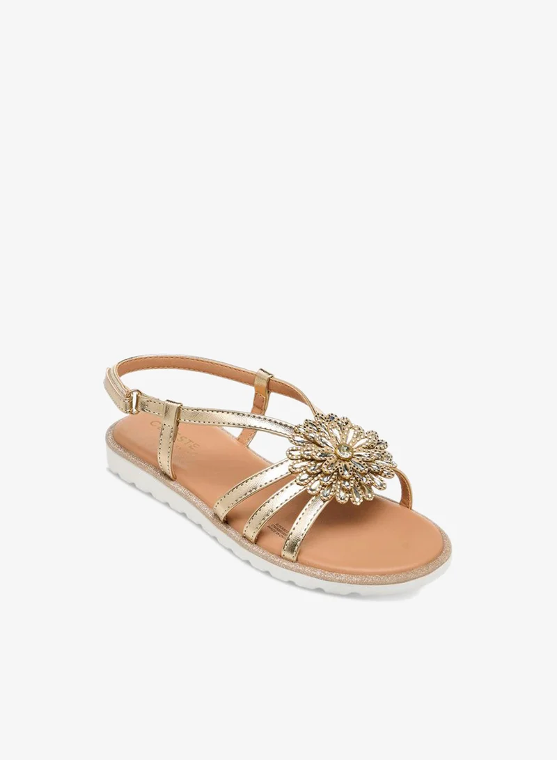 سيليست Girls Floral Embellished Sandals Ramadan Collection