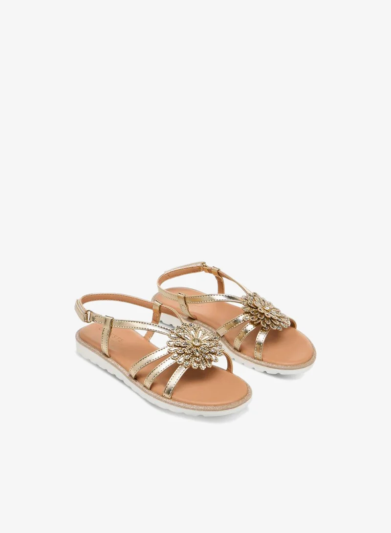 سيليست Girls Floral Embellished Sandals Ramadan Collection