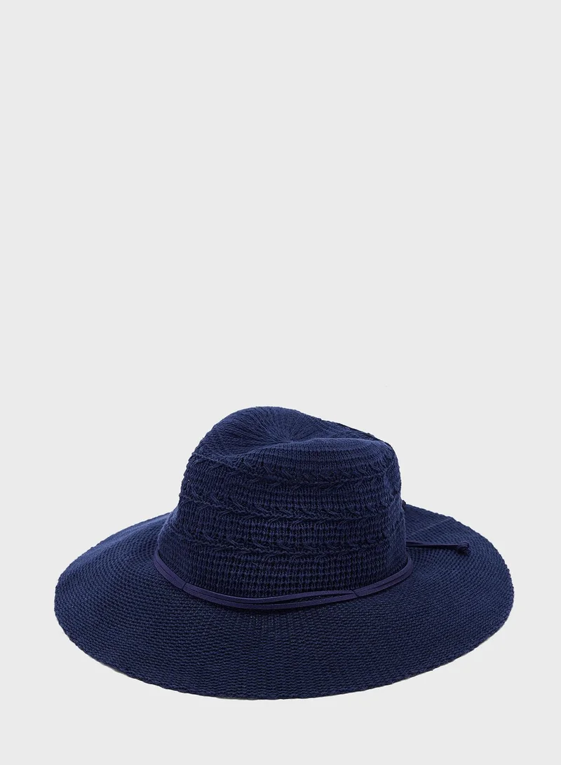 Marks & Spencer Cotton Rich Packable Fedora Hat