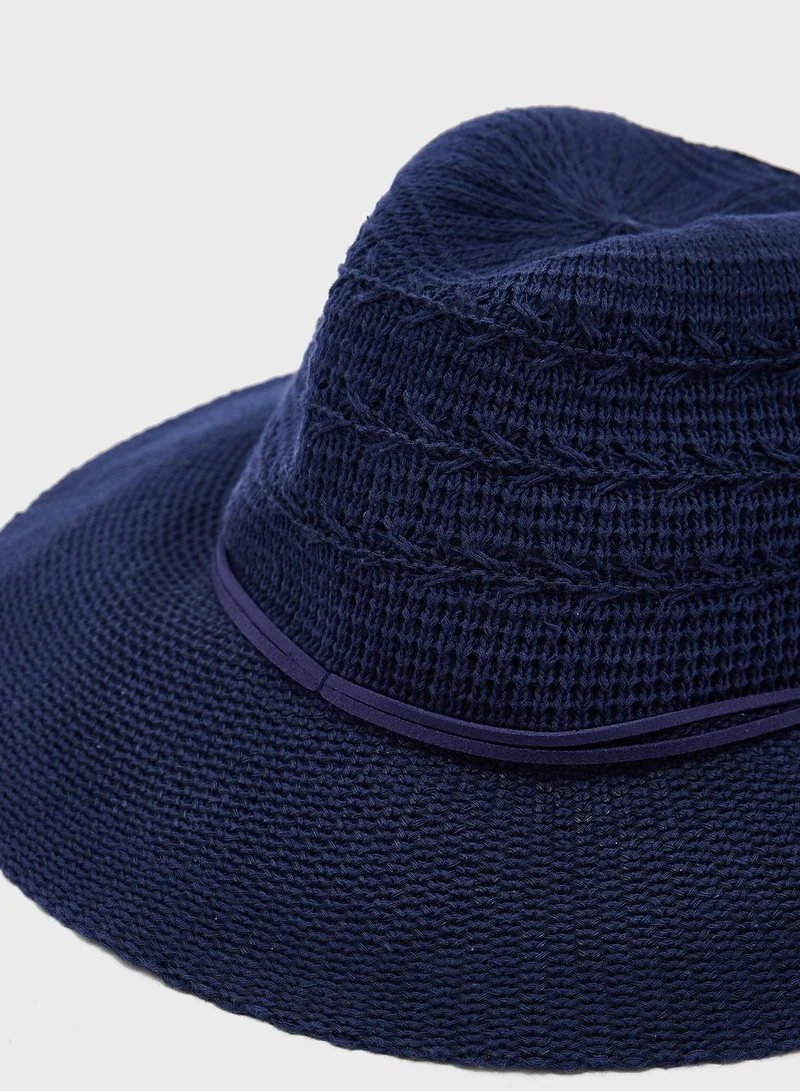 Marks & Spencer Cotton Rich Packable Fedora Hat