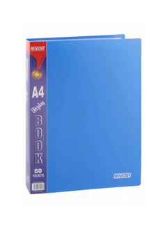 PARTNER 1-Piece Display Book With 60 Pockets Light Blue Cover  - Image 1