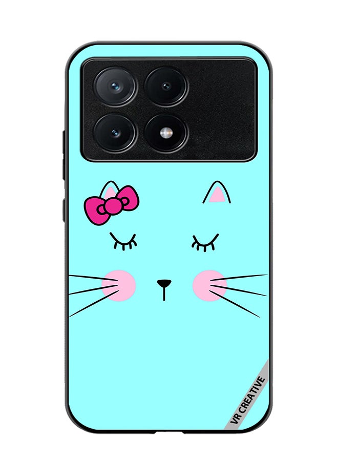 VR CREATIVE Protective Case Cover For Xiaomi Poco X6 Pro Sleeping Cat Design Multicolour - Image 1