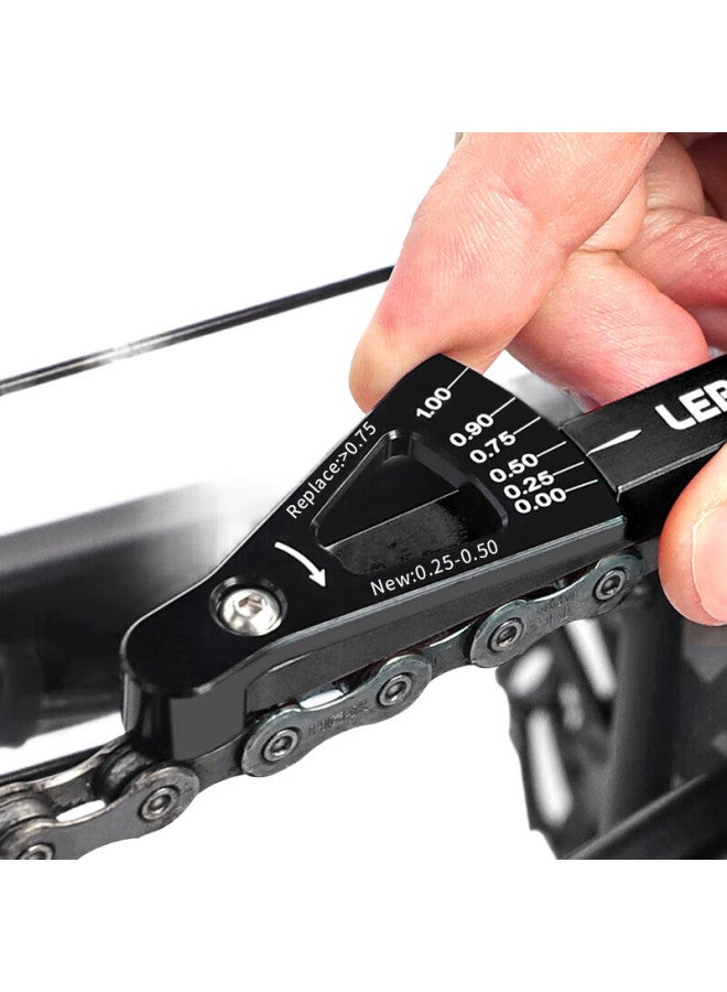 LeBycle Mountain And Road Bicycle Chain Measuring Ruler, Wear Indicator, Chain Stretcher, Chain Inspection Test Gauge Tool - Image 3