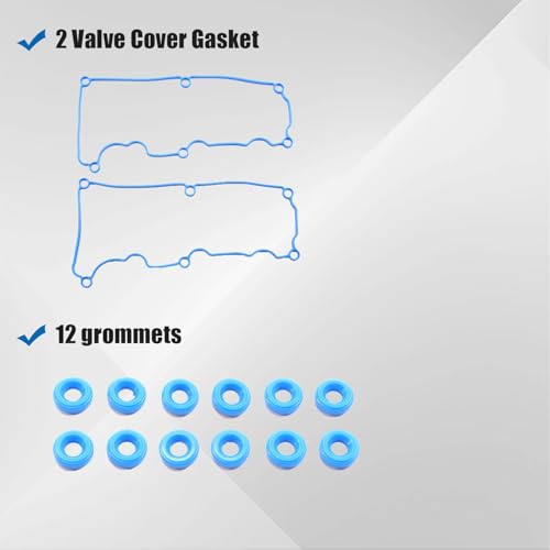 AUCERAMIC VS50646R VS50402 Valve Cover Gasket Set Compatible with 2005 2006 2007 2008 2009 2010 Ford Mustang 4.0L V6 SOHC 12V - Image 5