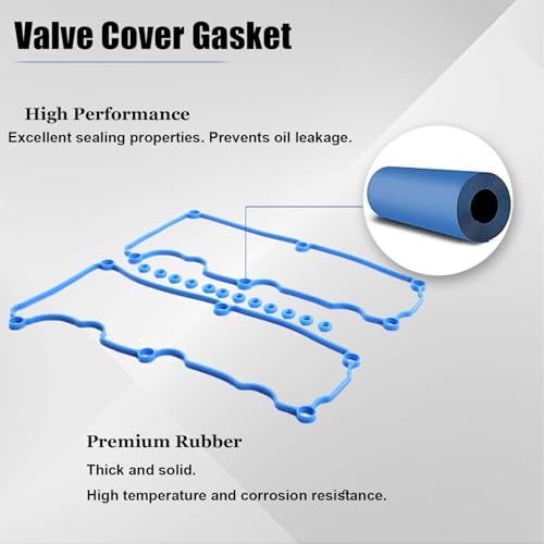 AUCERAMIC VS50646R VS50402 Valve Cover Gasket Set Compatible with 2005 2006 2007 2008 2009 2010 Ford Mustang 4.0L V6 SOHC 12V - Image 3