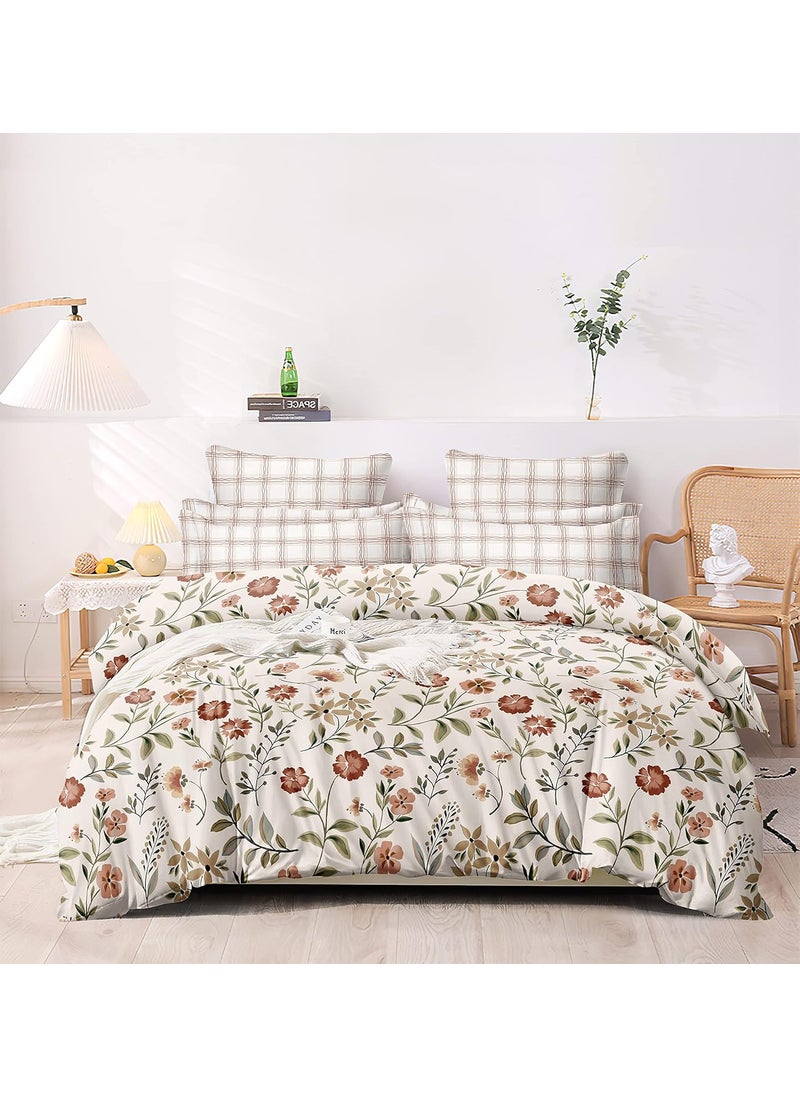 MORADO MORADO Glace Cotton Single Duvet CoverRajai CoverBlanket Cover with Zipper 60x90 Inches Floral 