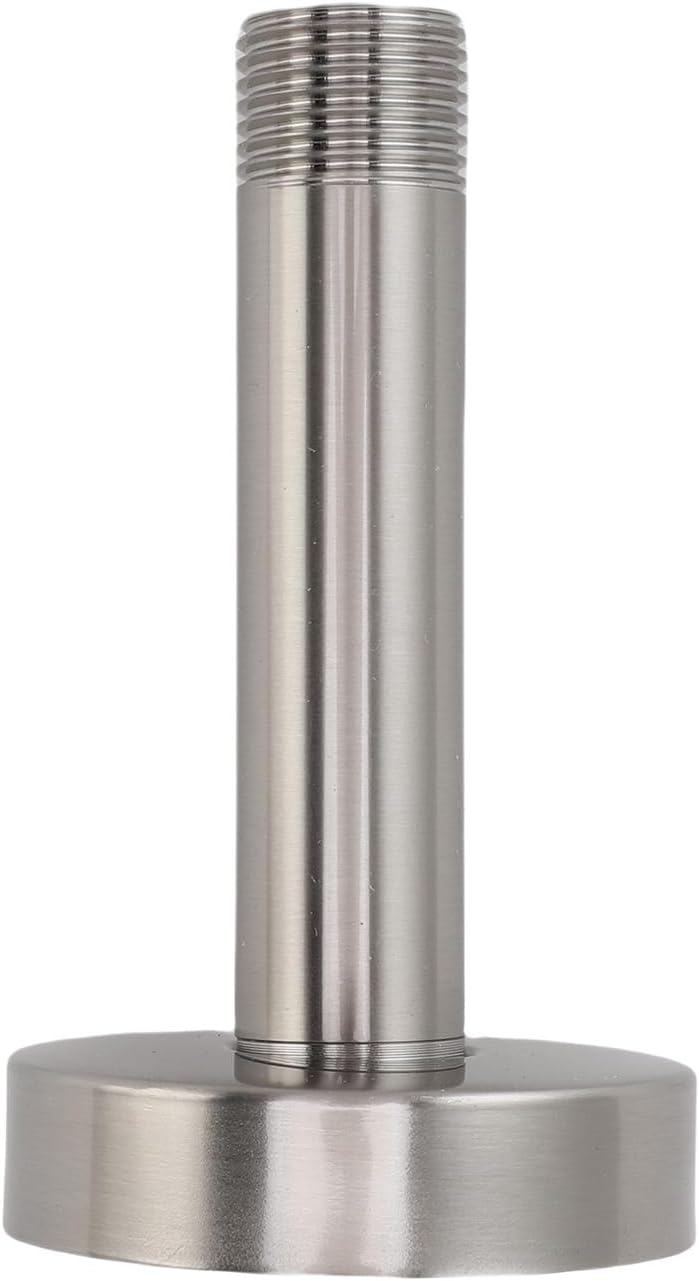 GLOGLOW Nan Shower Arm with Flange, Stainless Steel, 3 Inch Length, Ceiling Mount for Fixed Shower Heads in Bathrooms Bathroom (Brushed) - Image 4