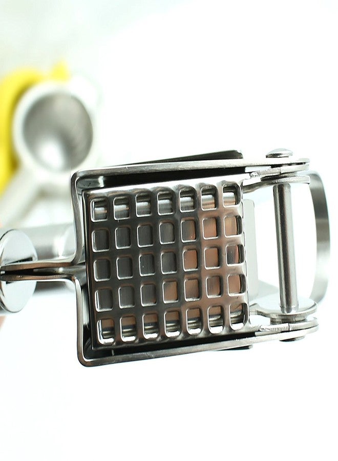 EcoJeannie Premium Garlic Press with Hanging Hook & Cleaning Brush - Commercial Grade Stainless Steel (GP0001) - Image 2