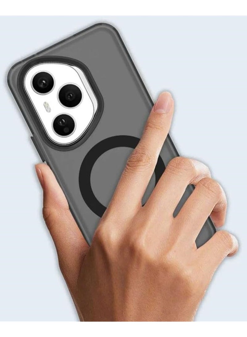 Fankalo Magnetic Phone Case for Honor 400 Pro 5G,Supports Wireless Charging, TPU Shockproof Phone Cover,Anti-Slip,No Yellowing - Image 5