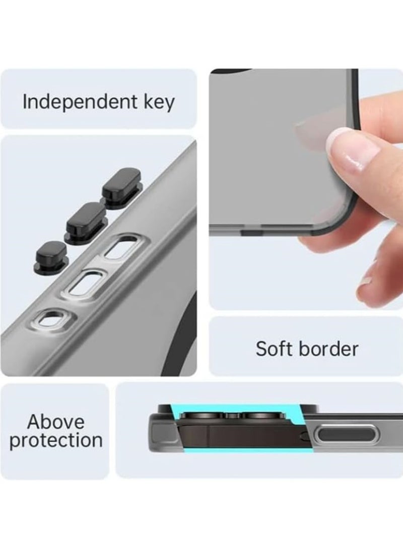 Fankalo Magnetic Phone Case for Honor 400 Pro 5G,Supports Wireless Charging, TPU Shockproof Phone Cover,Anti-Slip,No Yellowing - Image 4