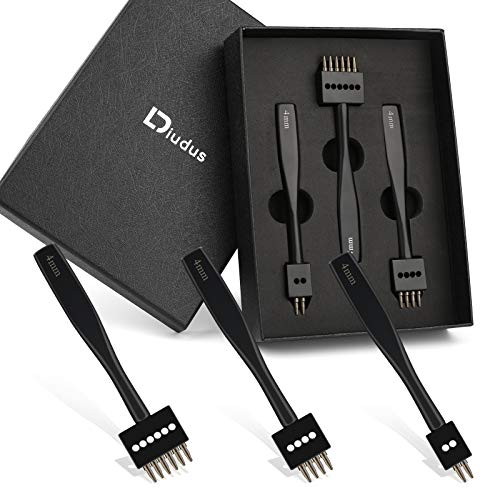 DIUDUS Prong Punch, Black Leather Punch Tool 4mm, 2/4/6 Lacing Stitching Punch, Round Hole Prong Stitching Chisel Set Leather Working Tools for Leathercraft - Image 1