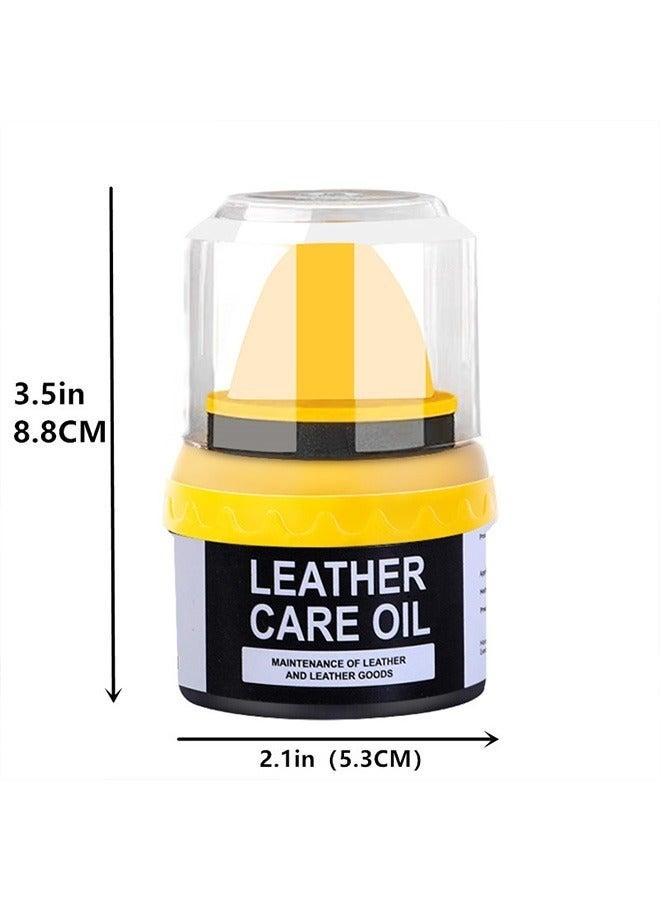 2Pcs Leather Polish Cream Self Shine Black Shoe Polish with Applicator Shoe Cream Shoe Shine Sponge Kit Shoe Shiner for Leather Boots and Shoes Care Protects Leather from Scuffs and Scratches,Black 40g and colourless 40g - Image 3