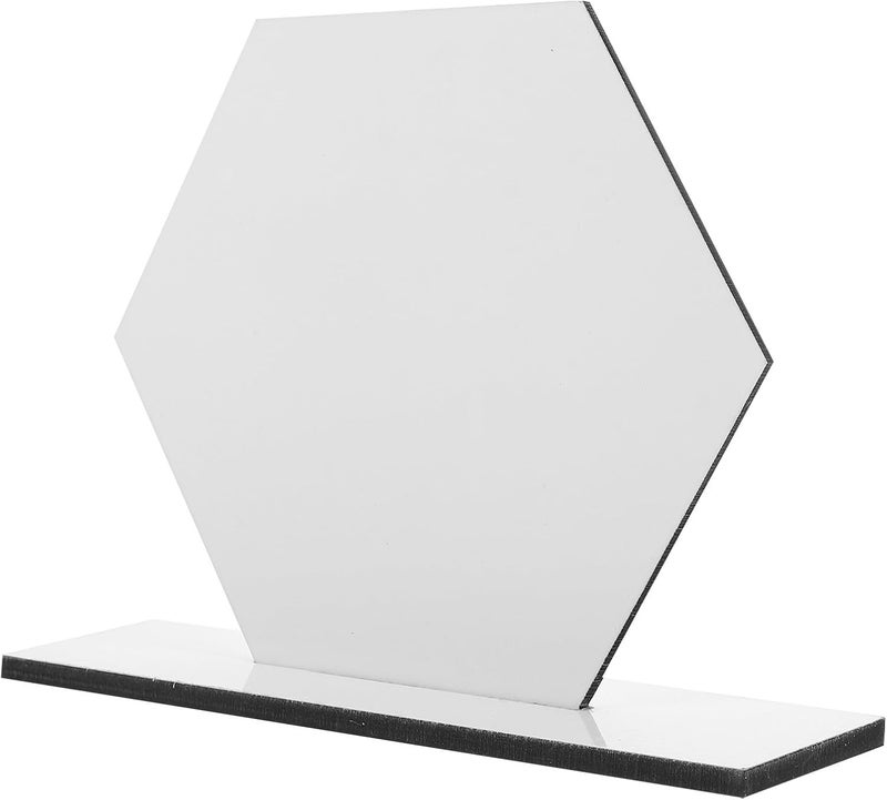 Hexagon Sublimation Picture Frame Blank DIY Photo Holder Table Centerpiece Decoration for Home and Office - Image 1