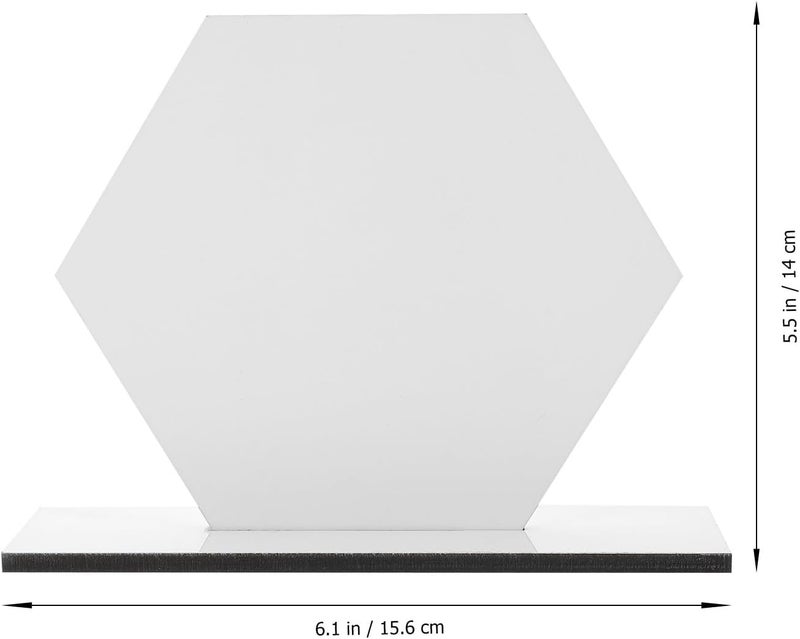 Hexagon Sublimation Picture Frame Blank DIY Photo Holder Table Centerpiece Decoration for Home and Office - Image 2