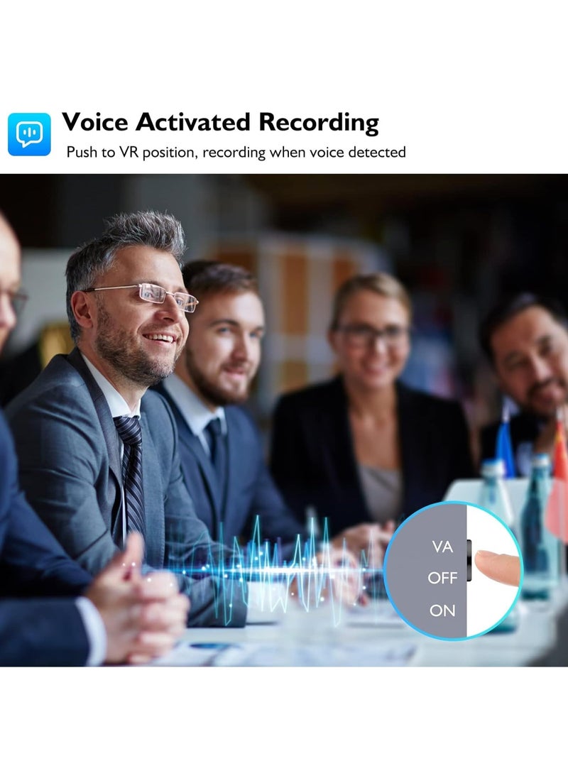Boyi - 64GB Magnetic Digital Voice Recorder - 760Hrs Recording Storage Voice Activated Recorder, Audio Recorder with Playback for Lectures Meetings, Noise Reduction Rechargeable - Image 1