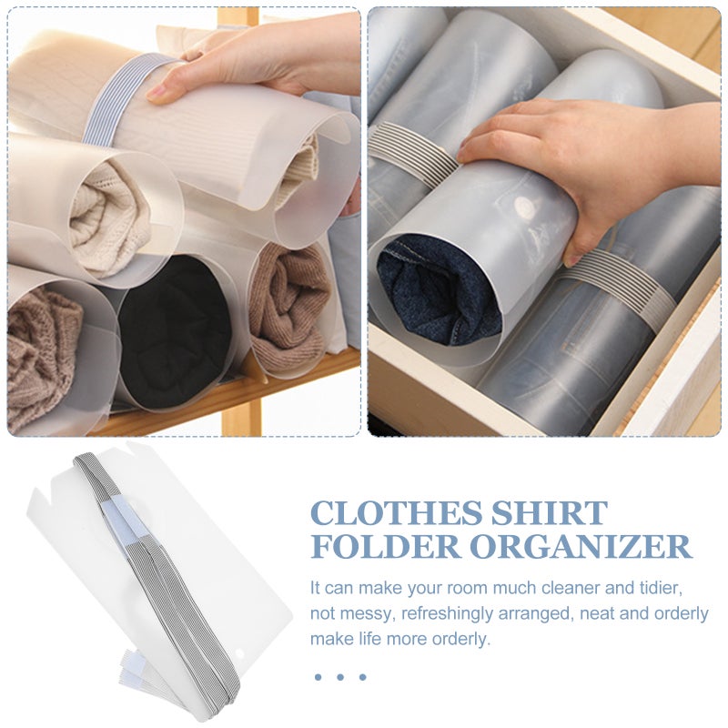 20 Pcs Clothes Shirt Folder Organizer T-Shirt Folder Clothes Folding Rolling Board Laundry Folder - Image 3