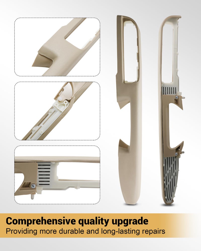 KILILOGE 80995 Front Driver Side Armrest Repair (Left) Compatible with GMC Sierra Yukon 2010-2014 for Chevrolet Chevy Silverado Suburban Tahoe Avalanche with Door Release Handle Above Armrest, Tan, 27in - Image 5