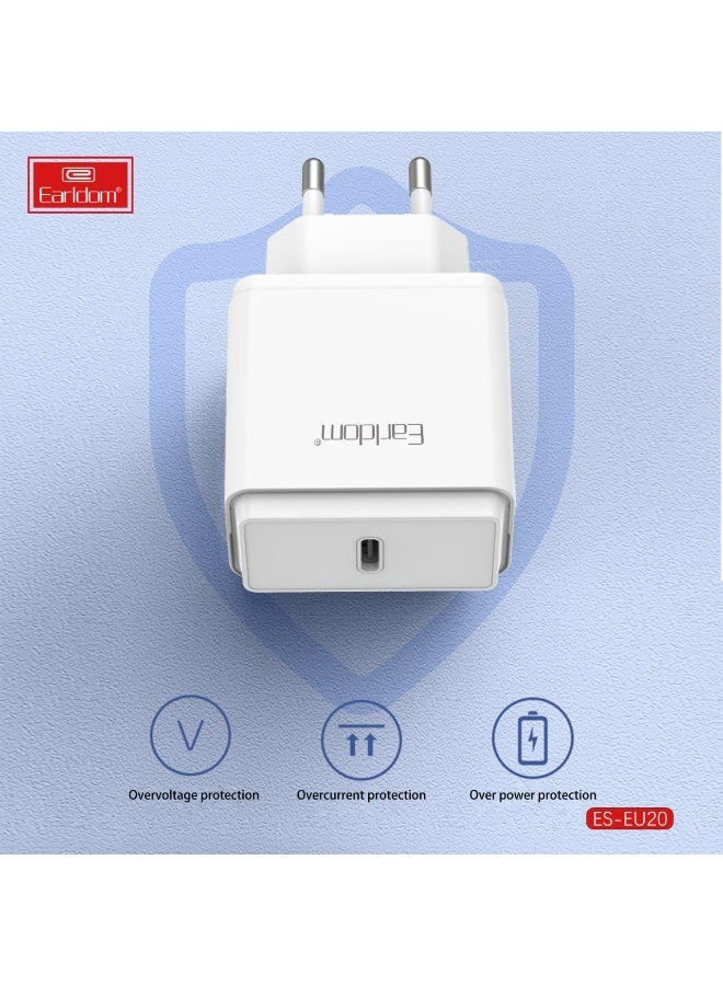 Earldom PD Charger EU20 - USB-C 20W - Home Charger - Image 5
