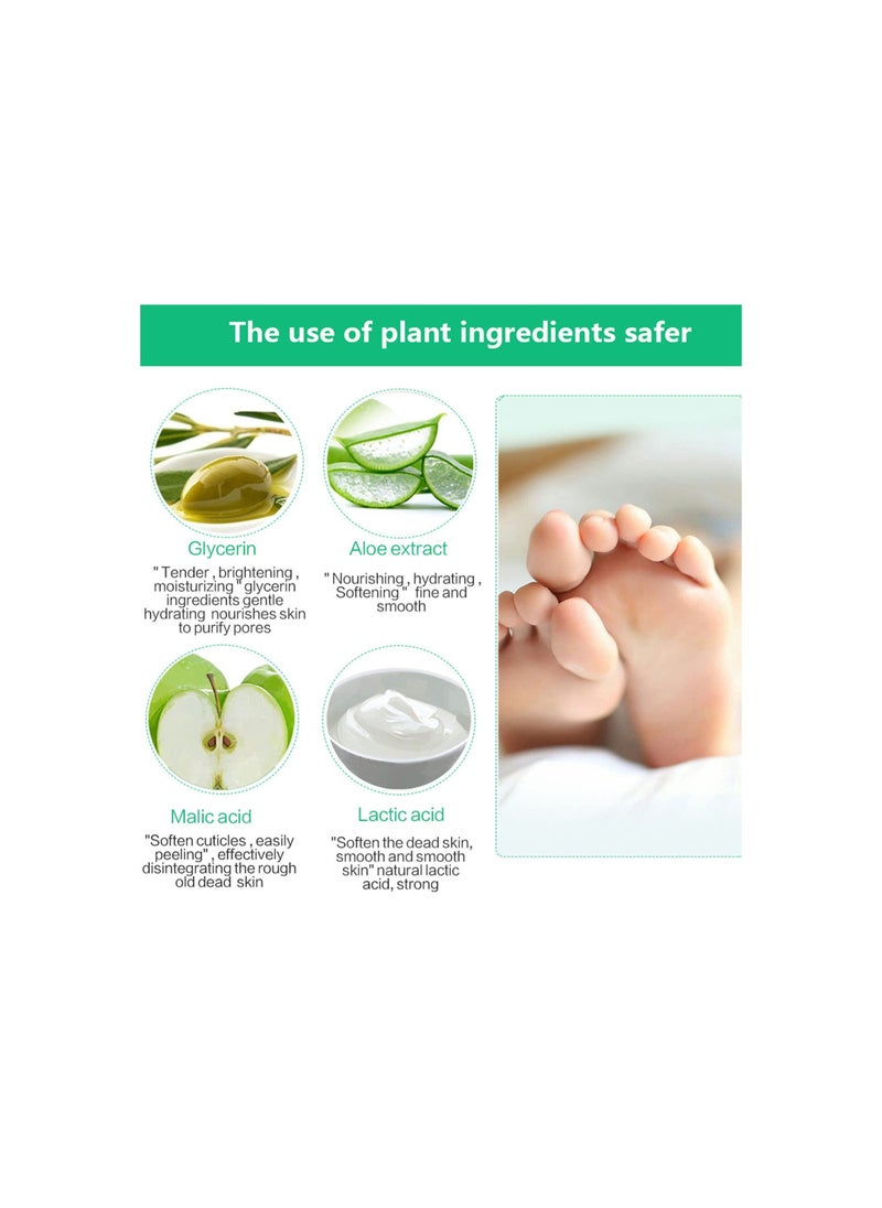 Y&D - Foot Peel Mask Natural Aloe Vera Gel Mask for Hard Skin Exfoliating Feet Peeling Socks Callus Remover Care Skin Women Men (Aloe Vera)(3Pcs) - Image 1