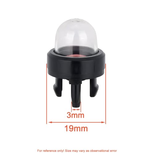 Hipa 5 Pack 503936601 Primer Bulbs for Chainsaw Small Engine McCulloch Husqvarna Poulan Echo Ryobi Homelite Chain Saw Trimmer Blower Models Replace 530047721 188-512 Purge Bulb - Image 4