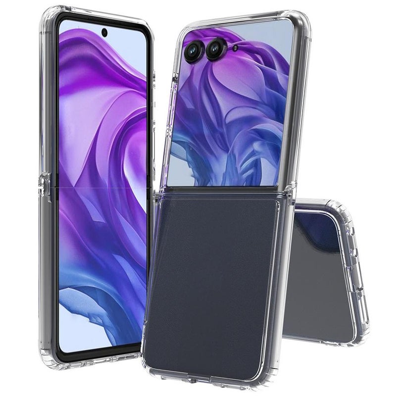 erorex For Motorola Razr 60 Pro Scratchproof Acrylic TPU Phone Case(Transparent) - Image 1