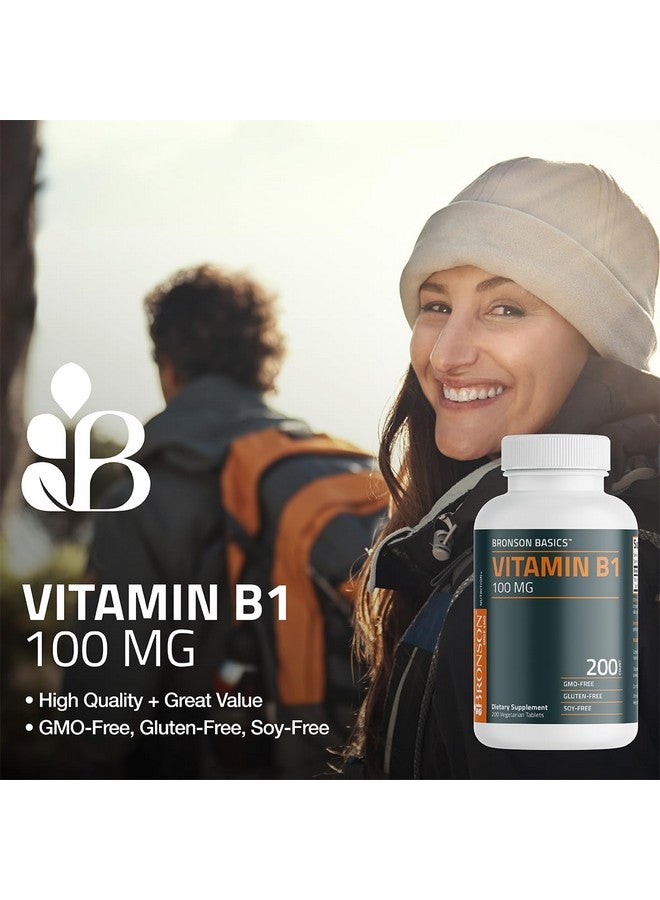 Bronson Vitamin B1 100mg, Non-GMO, 100 Vegetarian Tablets - Image 3