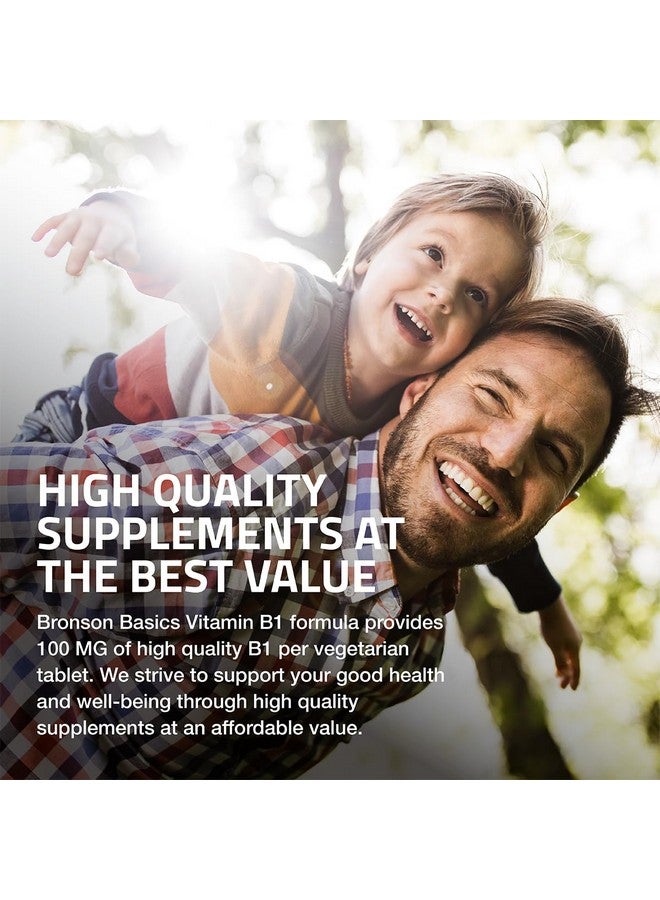 Bronson Vitamin B1 100mg, Non-GMO, 100 Vegetarian Tablets - Image 4