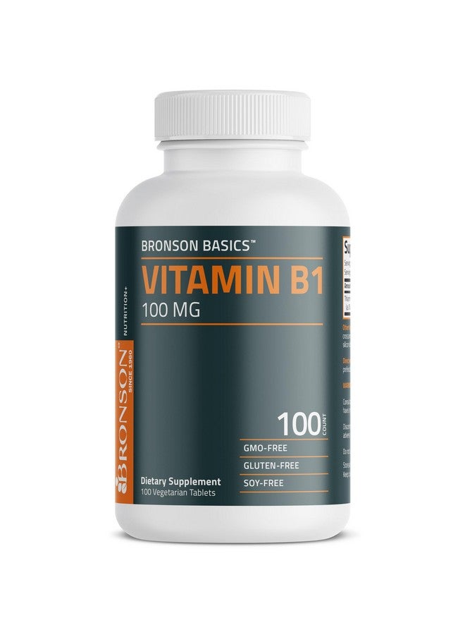 Bronson Vitamin B1 100mg, Non-GMO, 100 Vegetarian Tablets - Image 5