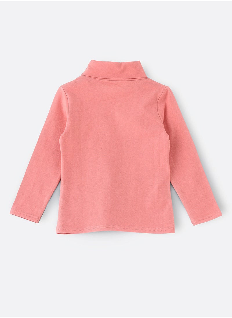Jelliene - Basic solid turtle neck t-shirt - Image 1