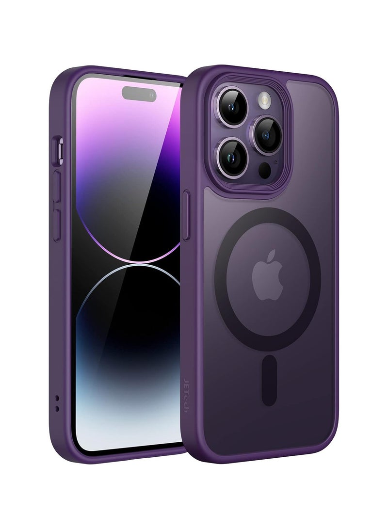 Denx Magnetic Case for iPhone 16 Pro Max [Shockproof & Slim] Matte Hard Back Cover with high-Grade Protection | Dark Purple - Image 1