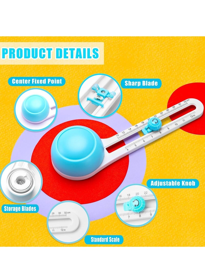Excefore Circle Cutter, Circular Rotary Cutter for Paper Crafts Scrapbooking (Included 3 Blades) - Image 2