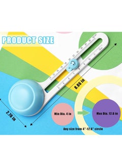 Excefore Circle Cutter, Circular Rotary Cutter for Paper Crafts Scrapbooking (Included 3 Blades)  - Image 3