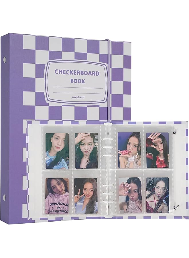 The Bros Kpop Photocard Album Holder Book, A5 Binder 120 Pockets With Single Side 30 Pcs Inner 6 Ring, K-Pop Card Binder Book, 4 Photo Style  - Image 1