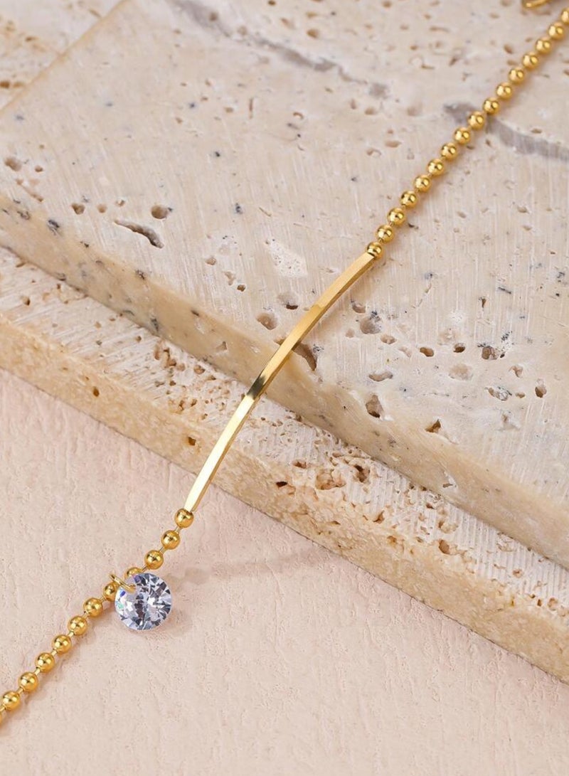 Elegance Stylish Gold Stainless Steel Anklet For Women - Image 3