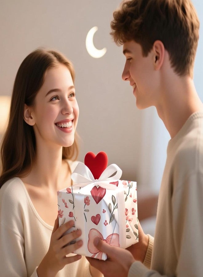Fabllewavi ٦٠ ورقة مناديل ورقية مزينة بفيونكات عيد الأم، ورق تغليف بفيونكات وردية اللون بنقشة زهور برية، مثالي لأعمال عيد الأم اليدوية، ومستلزمات تغليف هدايا الزفاف والذكرى السنوية، مقاس ١٣٫٨ × ١٩٫٧ بوصة - Image 4