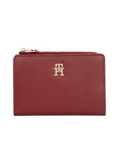 TOMMY HILFIGER Women's Th Distinct Slim Wallet - Faux Leather, Red  - Image 1