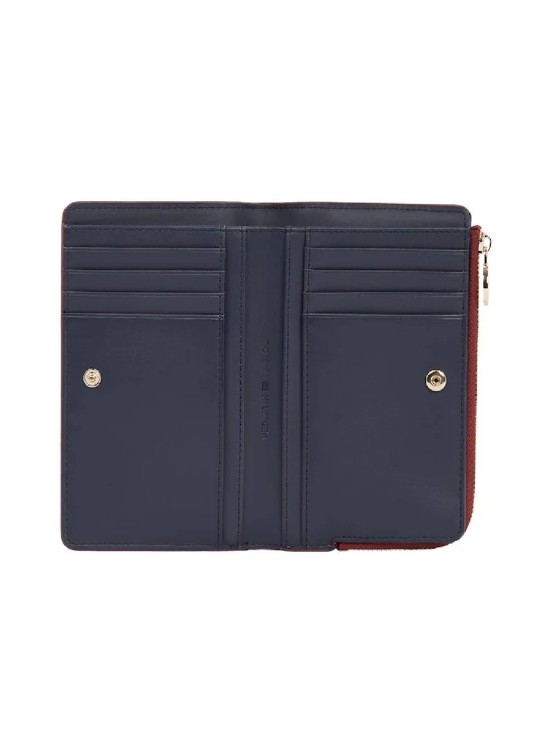 TOMMY HILFIGER Women's Th Distinct Slim Wallet - Faux Leather, Red