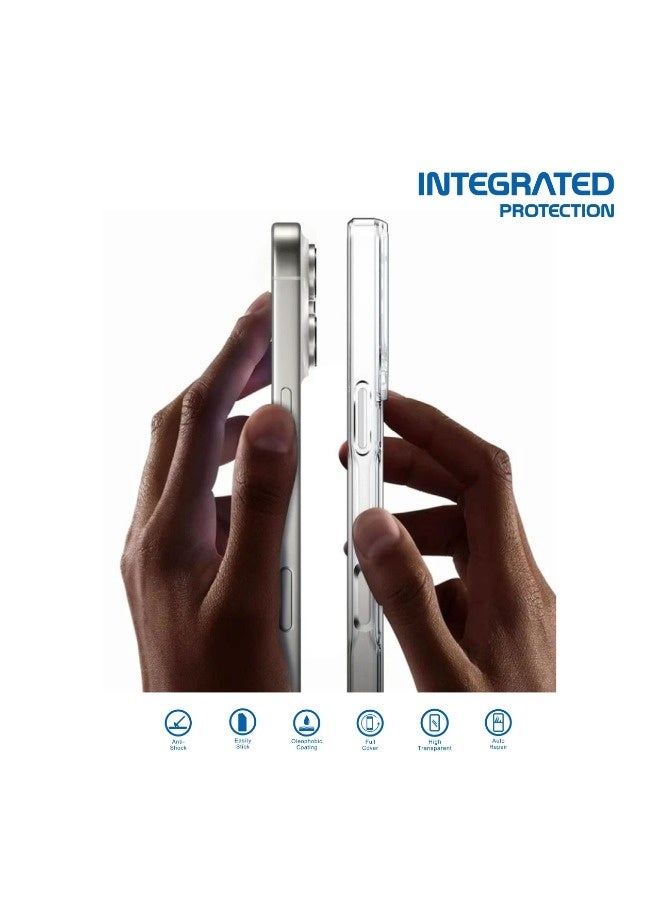 iPhone 13 Pro Max, Shockproof mobile phone case anti-scratch protection cover that supports MagSafe wireless charging, made of high-quality thermoplastic polyurethane - transparent - Image 2