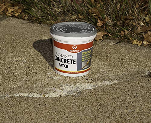 Red Devil 0645 Concrete Repair Patch, Cement Crack Filler, Pre-Mixed, 5.5 Oz. Squeeze Tube, Pack of 12, Gray, 12 Pack, Made in USA - Image 4