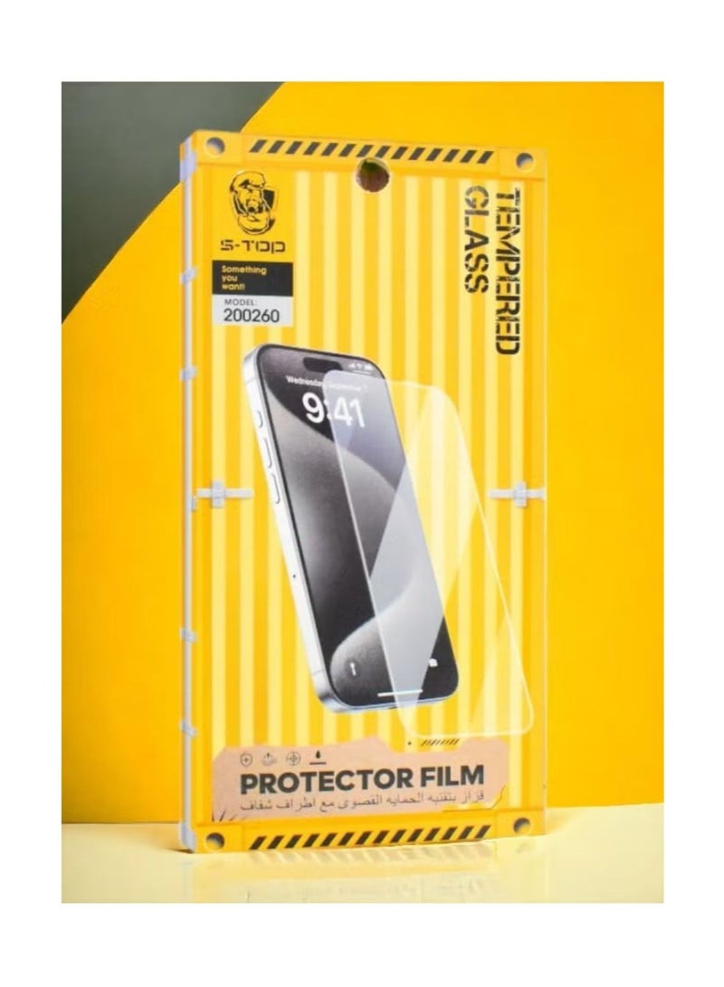 S-TOP Screen protection for iPhone 14, a layer of tempered glass without black edges, complete protection for your phone’s screen against breakage and glare from S-TOP - Image 4