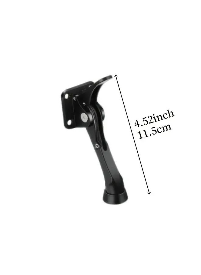 Black Heavy Duty Semi Automatic Door Stop with Foot Pedal - Image 2