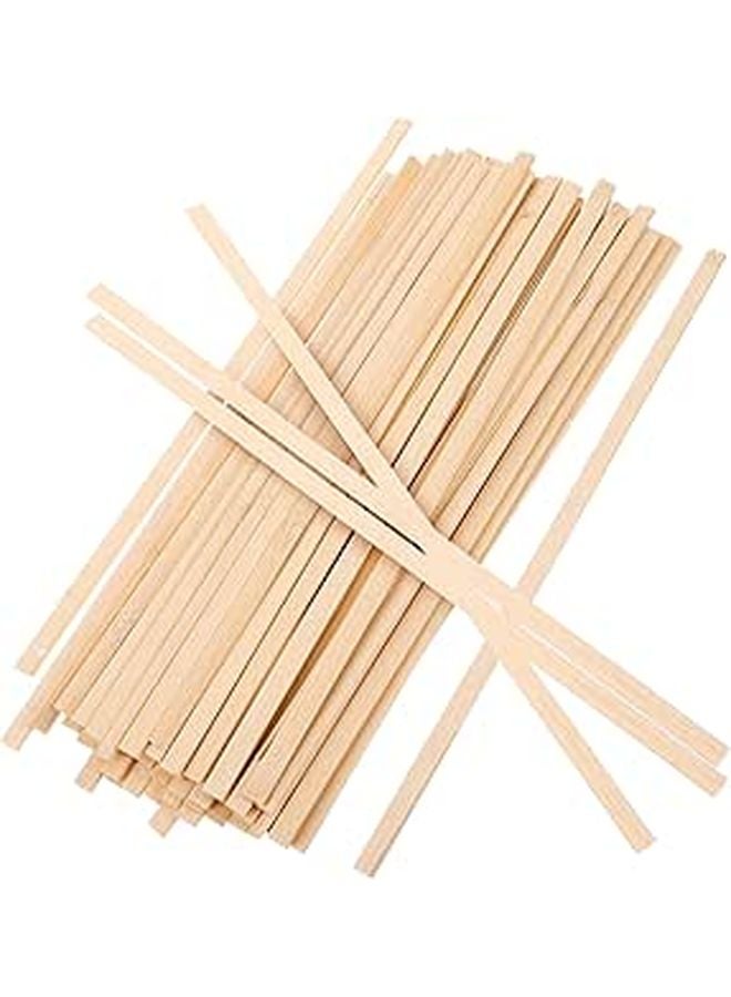 عصي خشبية متفحمة 3x9x300 ملم مسطحة للبناء النموذجي DIY 50 قطعة مستلزمات فنية - Image 1