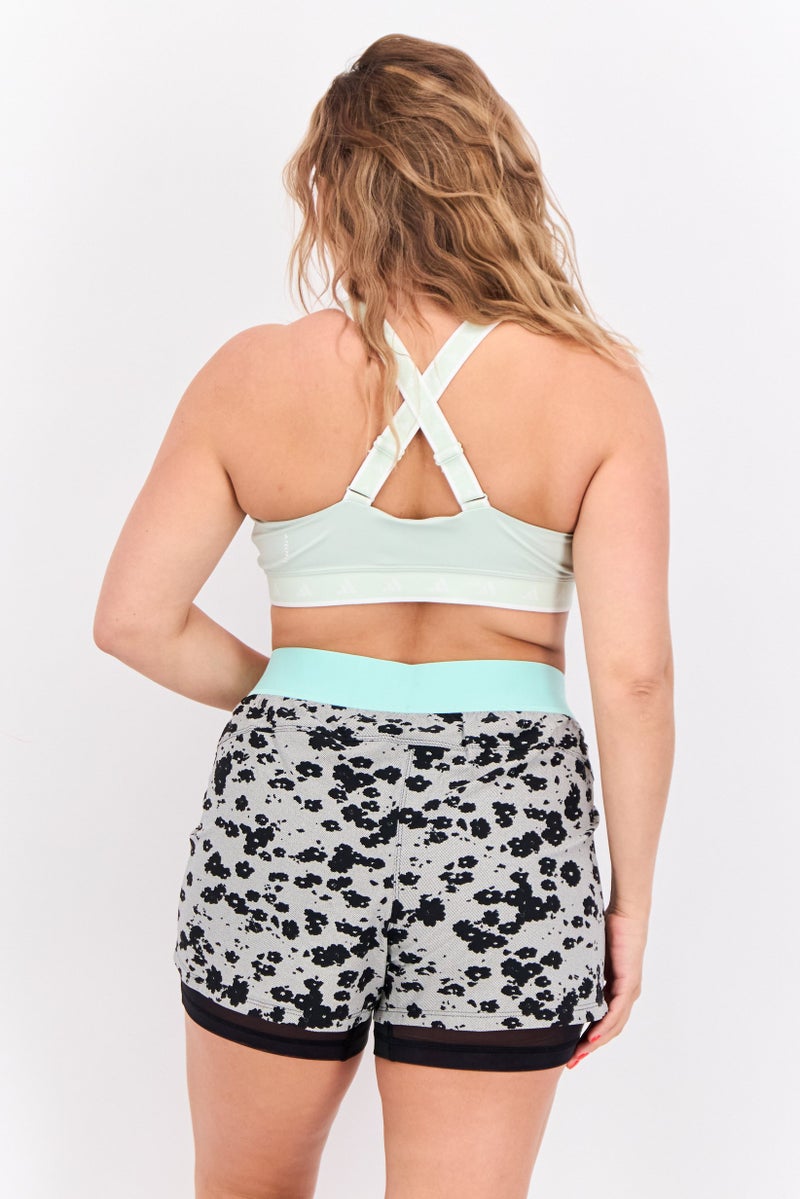 Adidas Women Padded Sports Bra, Mint Green - Image 3