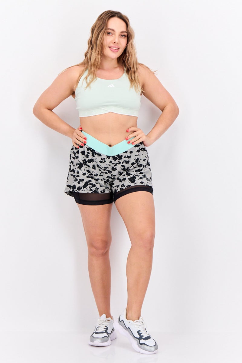 Adidas Women Padded Sports Bra, Mint Green - Image 4