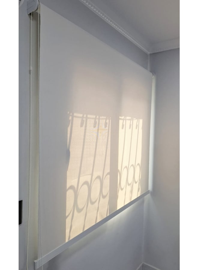بانيكس  ستائر صن اسكرين ابيض  125W x 125H cm  - Image 3